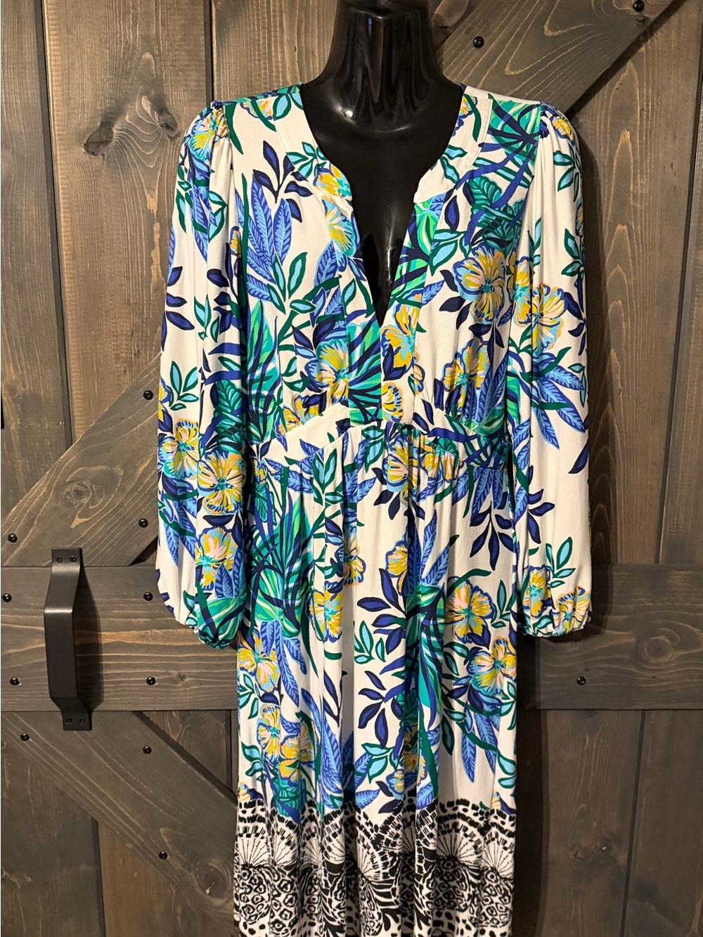 Lilly Pulitzer Wexlee 3/4 Sleeve Dres Size 4